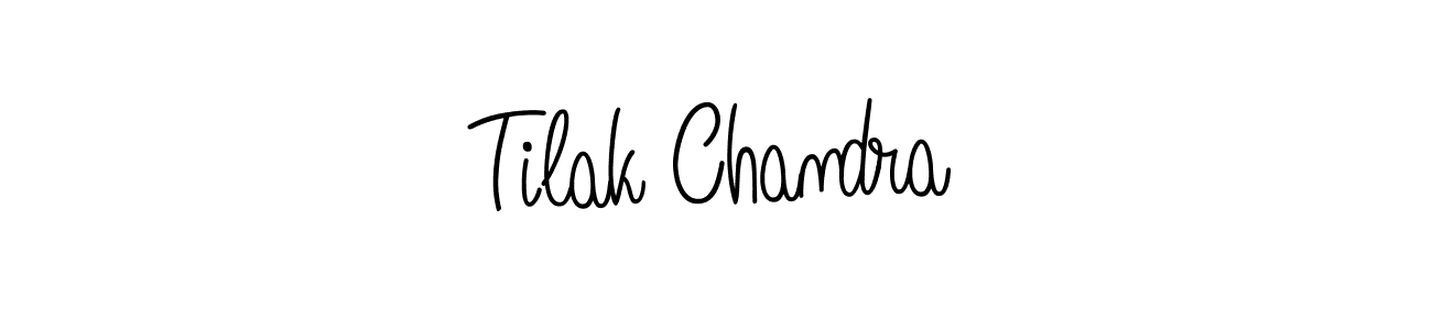 Create a beautiful signature design for name Tilak Chandra. With this signature (Angelique-Rose-font-FFP) fonts, you can make a handwritten signature for free. Tilak Chandra signature style 5 images and pictures png