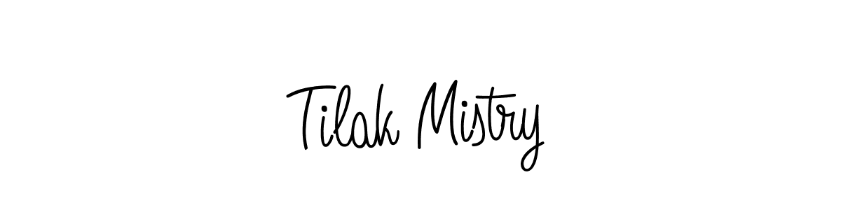 Tilak Mistry stylish signature style. Best Handwritten Sign (Angelique-Rose-font-FFP) for my name. Handwritten Signature Collection Ideas for my name Tilak Mistry. Tilak Mistry signature style 5 images and pictures png