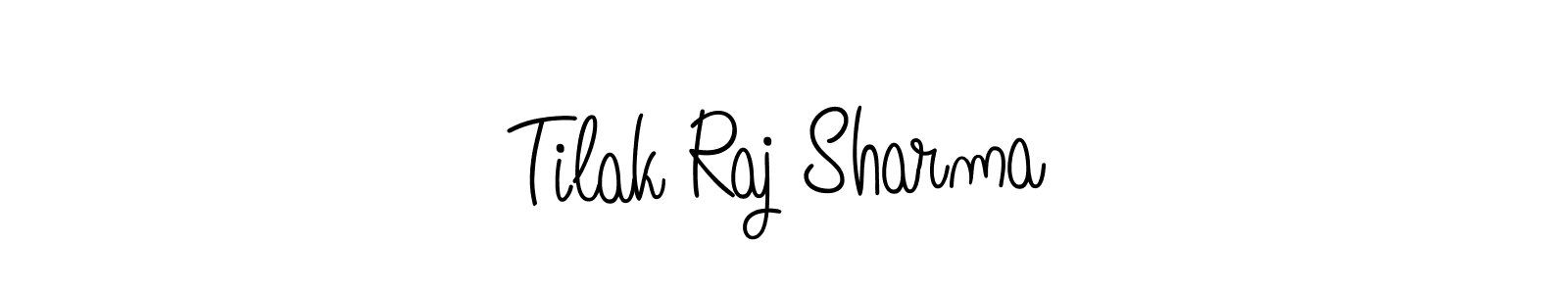 You should practise on your own different ways (Angelique-Rose-font-FFP) to write your name (Tilak Raj Sharma) in signature. don't let someone else do it for you. Tilak Raj Sharma signature style 5 images and pictures png