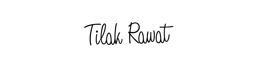 Design your own signature with our free online signature maker. With this signature software, you can create a handwritten (Angelique-Rose-font-FFP) signature for name Tilak Rawat. Tilak Rawat signature style 5 images and pictures png