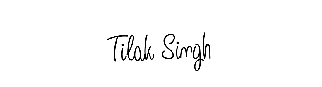 Tilak Singh stylish signature style. Best Handwritten Sign (Angelique-Rose-font-FFP) for my name. Handwritten Signature Collection Ideas for my name Tilak Singh. Tilak Singh signature style 5 images and pictures png