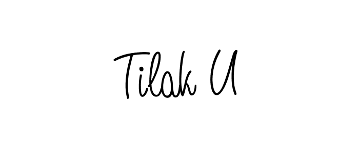 Here are the top 10 professional signature styles for the name Tilak U. These are the best autograph styles you can use for your name. Tilak U signature style 5 images and pictures png