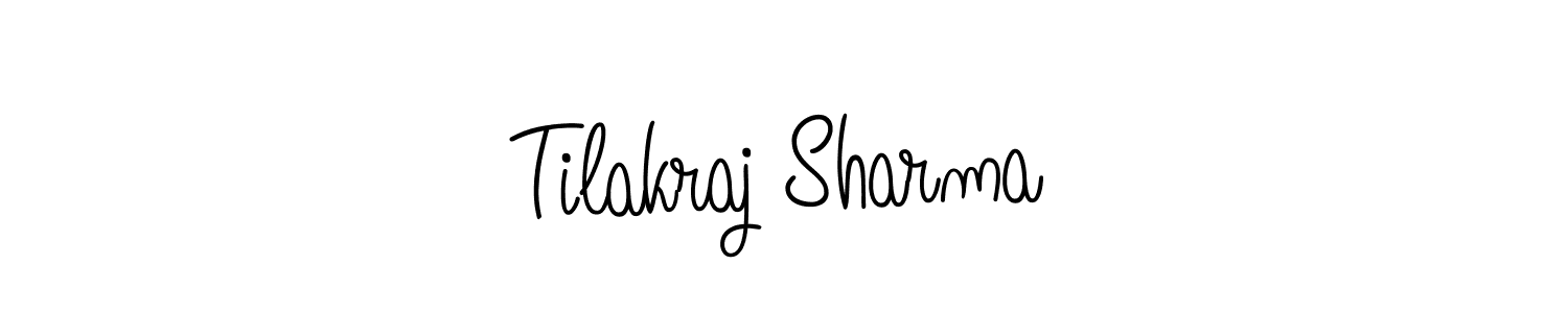 Design your own signature with our free online signature maker. With this signature software, you can create a handwritten (Angelique-Rose-font-FFP) signature for name Tilakraj Sharma. Tilakraj Sharma signature style 5 images and pictures png