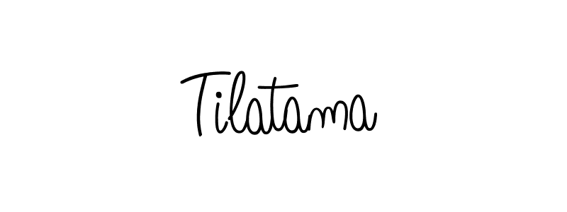 You should practise on your own different ways (Angelique-Rose-font-FFP) to write your name (Tilatama) in signature. don't let someone else do it for you. Tilatama signature style 5 images and pictures png