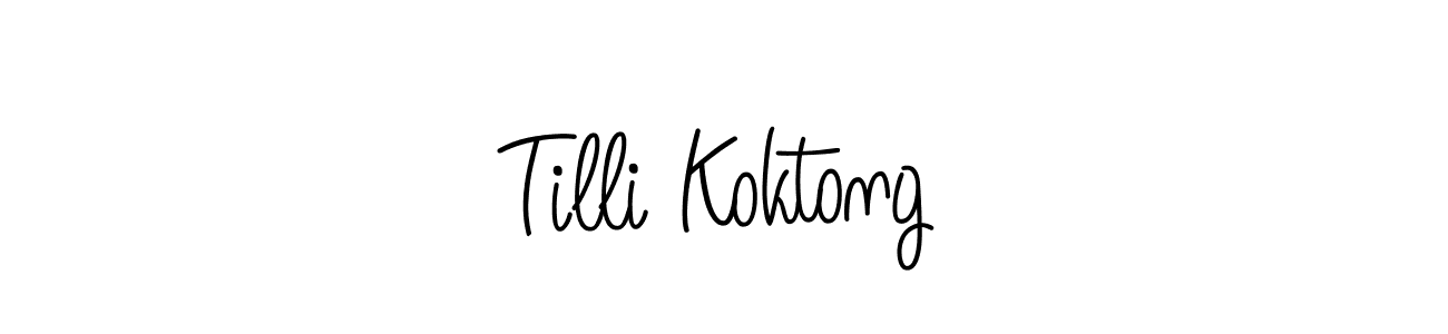 Make a short Tilli Koktong signature style. Manage your documents anywhere anytime using Angelique-Rose-font-FFP. Create and add eSignatures, submit forms, share and send files easily. Tilli Koktong signature style 5 images and pictures png