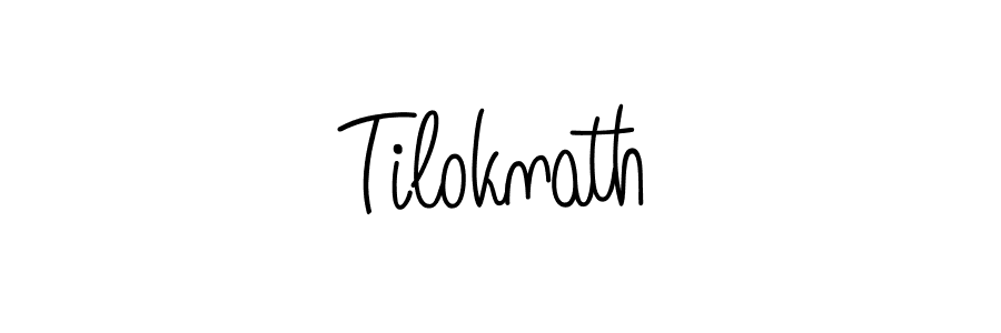 You should practise on your own different ways (Angelique-Rose-font-FFP) to write your name (Tiloknath) in signature. don't let someone else do it for you. Tiloknath signature style 5 images and pictures png