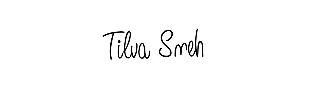 Design your own signature with our free online signature maker. With this signature software, you can create a handwritten (Angelique-Rose-font-FFP) signature for name Tilva Sneh. Tilva Sneh signature style 5 images and pictures png