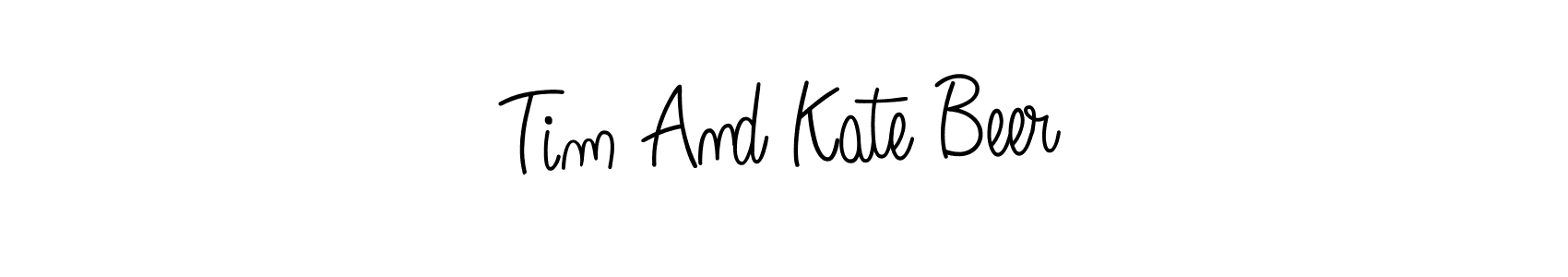 It looks lik you need a new signature style for name Tim And Kate Beer. Design unique handwritten (Angelique-Rose-font-FFP) signature with our free signature maker in just a few clicks. Tim And Kate Beer signature style 5 images and pictures png