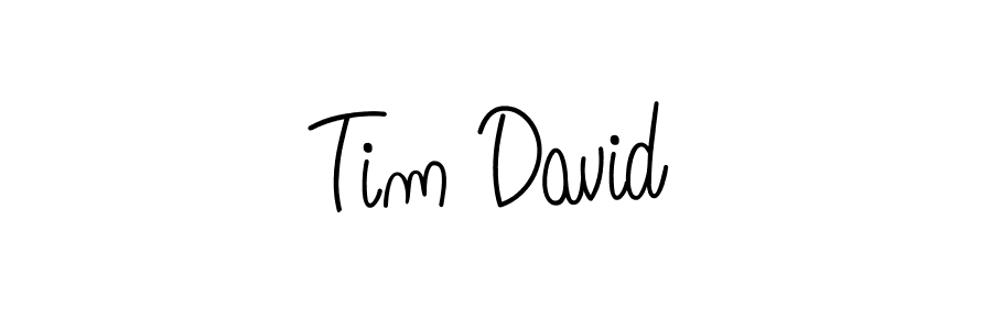 You should practise on your own different ways (Angelique-Rose-font-FFP) to write your name (Tim David) in signature. don't let someone else do it for you. Tim David signature style 5 images and pictures png