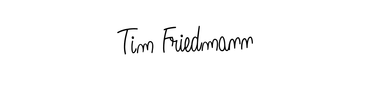 Tim Friedmann stylish signature style. Best Handwritten Sign (Angelique-Rose-font-FFP) for my name. Handwritten Signature Collection Ideas for my name Tim Friedmann. Tim Friedmann signature style 5 images and pictures png