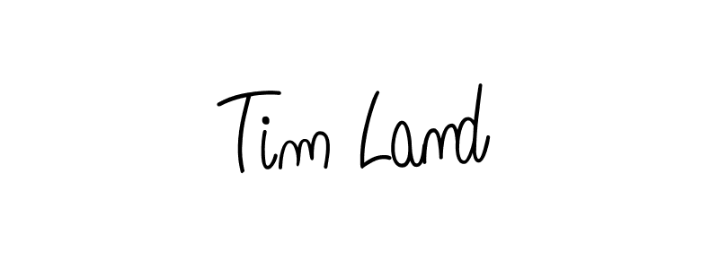 The best way (Angelique-Rose-font-FFP) to make a short signature is to pick only two or three words in your name. The name Tim Land include a total of six letters. For converting this name. Tim Land signature style 5 images and pictures png