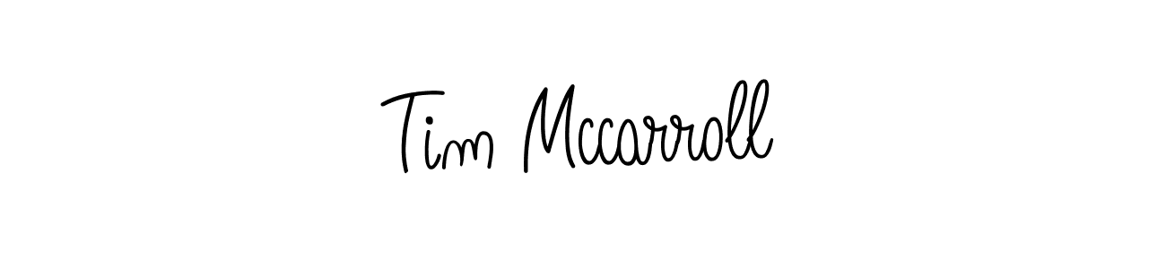 Use a signature maker to create a handwritten signature online. With this signature software, you can design (Angelique-Rose-font-FFP) your own signature for name Tim Mccarroll. Tim Mccarroll signature style 5 images and pictures png