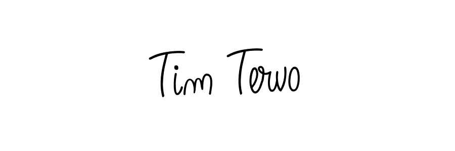 You should practise on your own different ways (Angelique-Rose-font-FFP) to write your name (Tim Tervo) in signature. don't let someone else do it for you. Tim Tervo signature style 5 images and pictures png