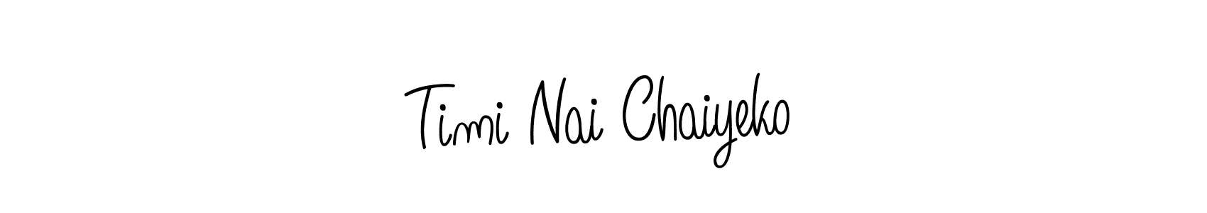 Make a beautiful signature design for name Timi Nai Chaiyeko. Use this online signature maker to create a handwritten signature for free. Timi Nai Chaiyeko signature style 5 images and pictures png