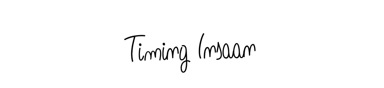 Timing Insaan stylish signature style. Best Handwritten Sign (Angelique-Rose-font-FFP) for my name. Handwritten Signature Collection Ideas for my name Timing Insaan. Timing Insaan signature style 5 images and pictures png
