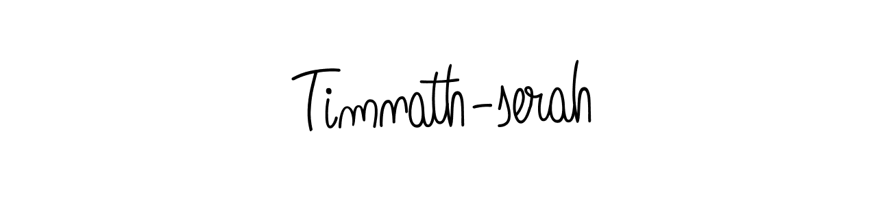 How to make Timnath-serah name signature. Use Angelique-Rose-font-FFP style for creating short signs online. This is the latest handwritten sign. Timnath-serah signature style 5 images and pictures png