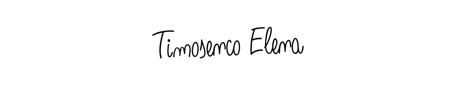 Timosenco Elena stylish signature style. Best Handwritten Sign (Angelique-Rose-font-FFP) for my name. Handwritten Signature Collection Ideas for my name Timosenco Elena. Timosenco Elena signature style 5 images and pictures png