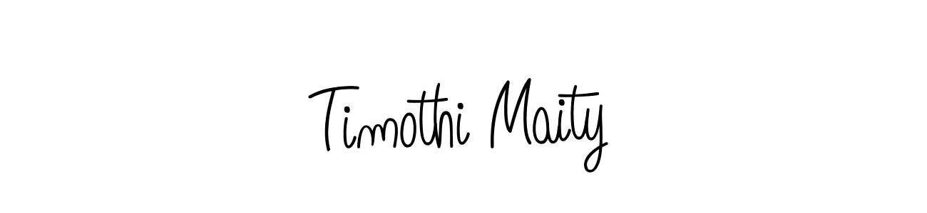 The best way (Angelique-Rose-font-FFP) to make a short signature is to pick only two or three words in your name. The name Timothi Maity include a total of six letters. For converting this name. Timothi Maity signature style 5 images and pictures png