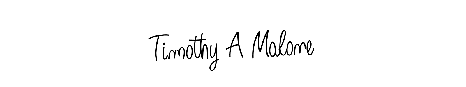 Use a signature maker to create a handwritten signature online. With this signature software, you can design (Angelique-Rose-font-FFP) your own signature for name Timothy A Malone. Timothy A Malone signature style 5 images and pictures png