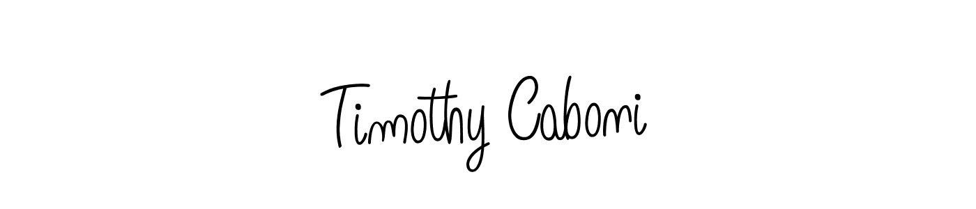 Create a beautiful signature design for name Timothy Caboni. With this signature (Angelique-Rose-font-FFP) fonts, you can make a handwritten signature for free. Timothy Caboni signature style 5 images and pictures png
