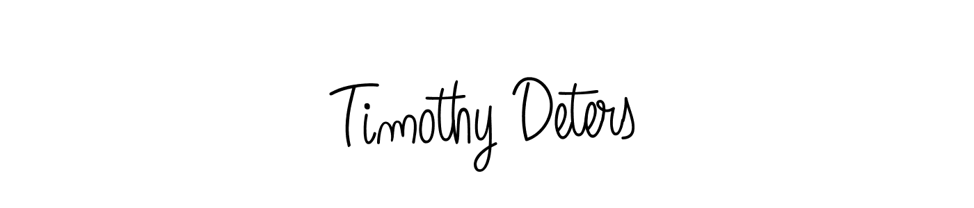 Design your own signature with our free online signature maker. With this signature software, you can create a handwritten (Angelique-Rose-font-FFP) signature for name Timothy Deters. Timothy Deters signature style 5 images and pictures png