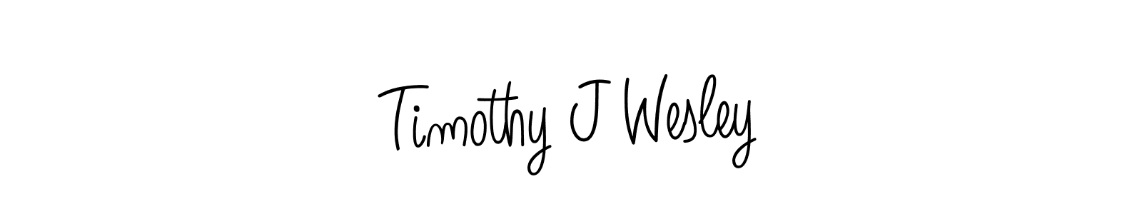 Use a signature maker to create a handwritten signature online. With this signature software, you can design (Angelique-Rose-font-FFP) your own signature for name Timothy J Wesley. Timothy J Wesley signature style 5 images and pictures png