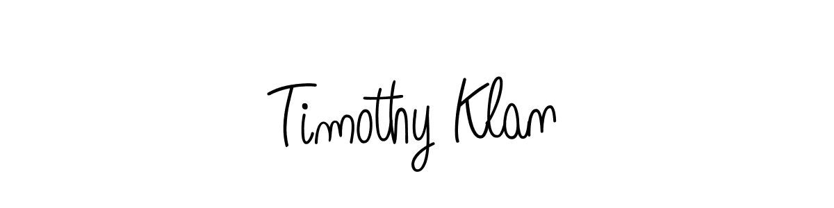 Timothy Klan stylish signature style. Best Handwritten Sign (Angelique-Rose-font-FFP) for my name. Handwritten Signature Collection Ideas for my name Timothy Klan. Timothy Klan signature style 5 images and pictures png