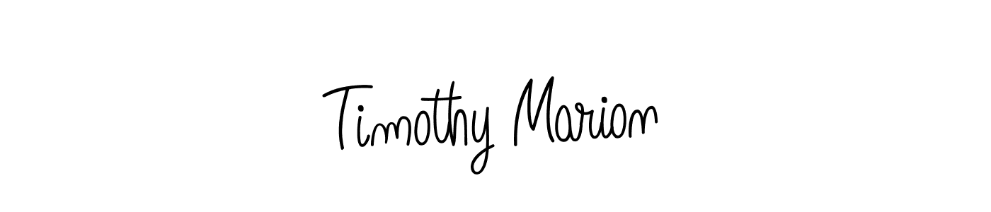 Check out images of Autograph of Timothy Marion name. Actor Timothy Marion Signature Style. Angelique-Rose-font-FFP is a professional sign style online. Timothy Marion signature style 5 images and pictures png