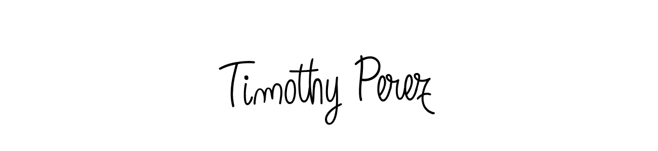 Design your own signature with our free online signature maker. With this signature software, you can create a handwritten (Angelique-Rose-font-FFP) signature for name Timothy Perez. Timothy Perez signature style 5 images and pictures png
