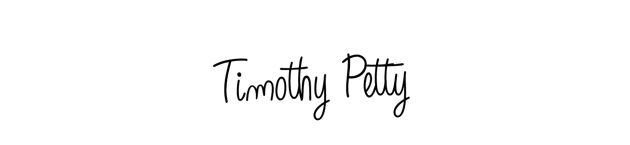 Timothy Petty stylish signature style. Best Handwritten Sign (Angelique-Rose-font-FFP) for my name. Handwritten Signature Collection Ideas for my name Timothy Petty. Timothy Petty signature style 5 images and pictures png