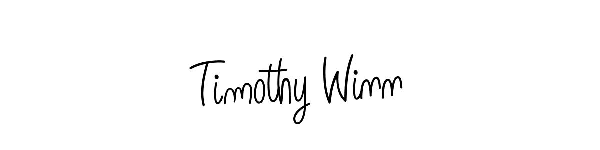 How to make Timothy Winn name signature. Use Angelique-Rose-font-FFP style for creating short signs online. This is the latest handwritten sign. Timothy Winn signature style 5 images and pictures png
