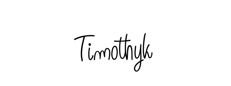 You should practise on your own different ways (Angelique-Rose-font-FFP) to write your name (Timothyk) in signature. don't let someone else do it for you. Timothyk signature style 5 images and pictures png