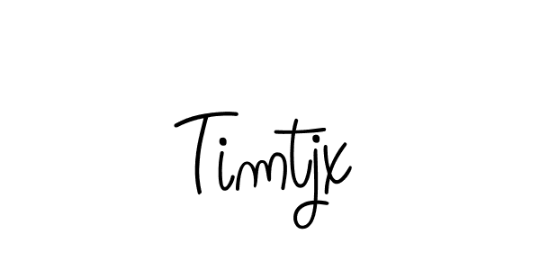 Timtjx stylish signature style. Best Handwritten Sign (Angelique-Rose-font-FFP) for my name. Handwritten Signature Collection Ideas for my name Timtjx. Timtjx signature style 5 images and pictures png