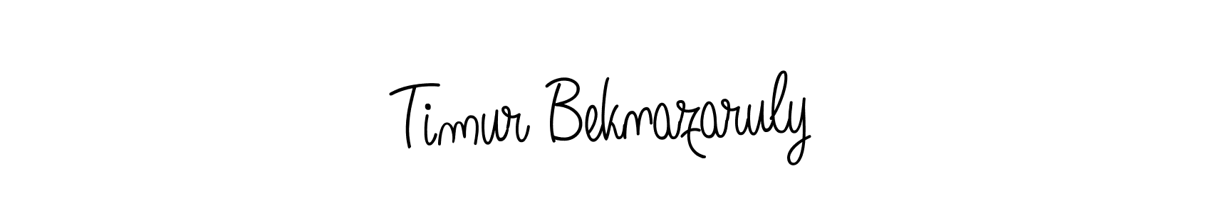 Also we have Timur Beknazaruly name is the best signature style. Create professional handwritten signature collection using Angelique-Rose-font-FFP autograph style. Timur Beknazaruly signature style 5 images and pictures png