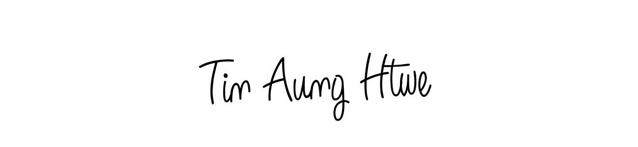 How to make Tin Aung Htwe name signature. Use Angelique-Rose-font-FFP style for creating short signs online. This is the latest handwritten sign. Tin Aung Htwe signature style 5 images and pictures png