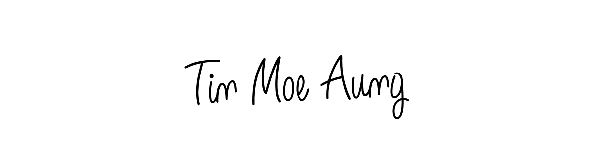 Also we have Tin Moe Aung name is the best signature style. Create professional handwritten signature collection using Angelique-Rose-font-FFP autograph style. Tin Moe Aung signature style 5 images and pictures png