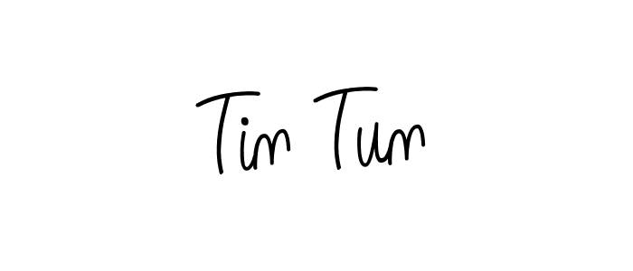 The best way (Angelique-Rose-font-FFP) to make a short signature is to pick only two or three words in your name. The name Tin Tun include a total of six letters. For converting this name. Tin Tun signature style 5 images and pictures png