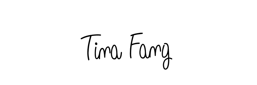 Make a beautiful signature design for name Tina Fang. With this signature (Angelique-Rose-font-FFP) style, you can create a handwritten signature for free. Tina Fang signature style 5 images and pictures png