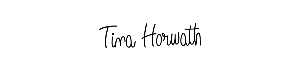 How to Draw Tina Horwath signature style? Angelique-Rose-font-FFP is a latest design signature styles for name Tina Horwath. Tina Horwath signature style 5 images and pictures png