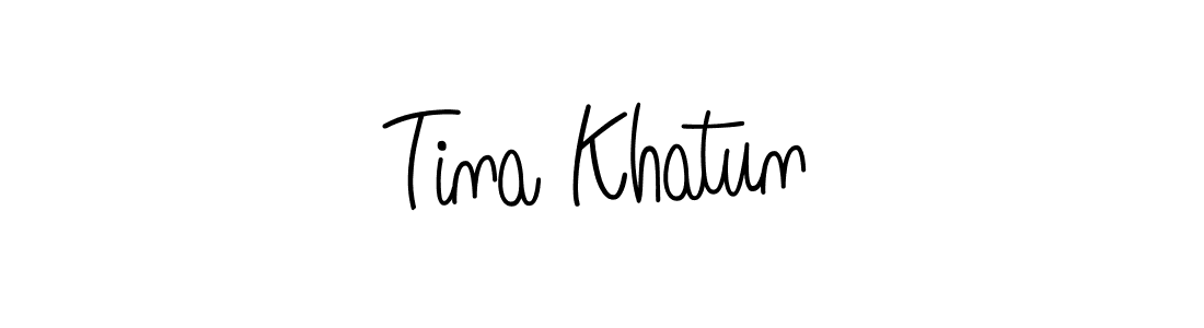 Also we have Tina Khatun name is the best signature style. Create professional handwritten signature collection using Angelique-Rose-font-FFP autograph style. Tina Khatun signature style 5 images and pictures png