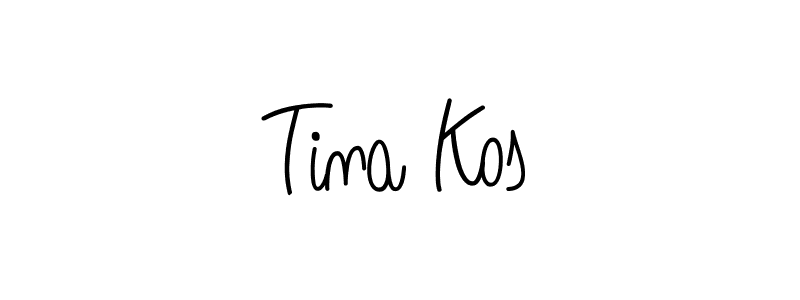 How to Draw Tina Kos signature style? Angelique-Rose-font-FFP is a latest design signature styles for name Tina Kos. Tina Kos signature style 5 images and pictures png