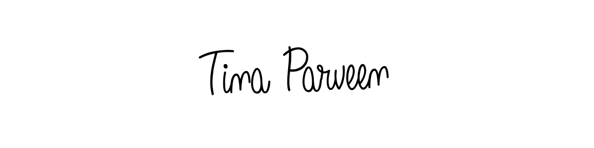 How to make Tina Parveen signature? Angelique-Rose-font-FFP is a professional autograph style. Create handwritten signature for Tina Parveen name. Tina Parveen signature style 5 images and pictures png