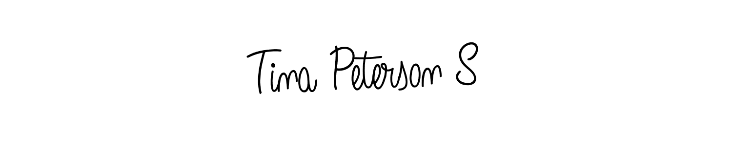 Design your own signature with our free online signature maker. With this signature software, you can create a handwritten (Angelique-Rose-font-FFP) signature for name Tina Peterson S. Tina Peterson S signature style 5 images and pictures png