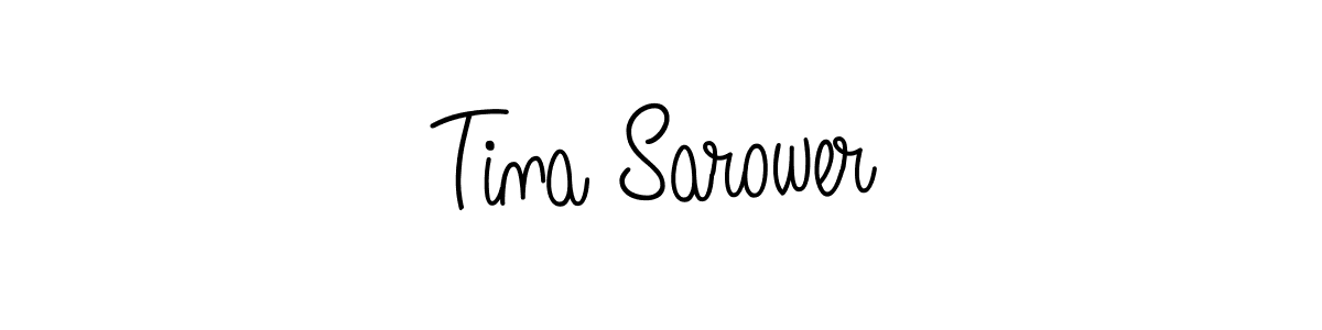 This is the best signature style for the Tina Sarower name. Also you like these signature font (Angelique-Rose-font-FFP). Mix name signature. Tina Sarower signature style 5 images and pictures png