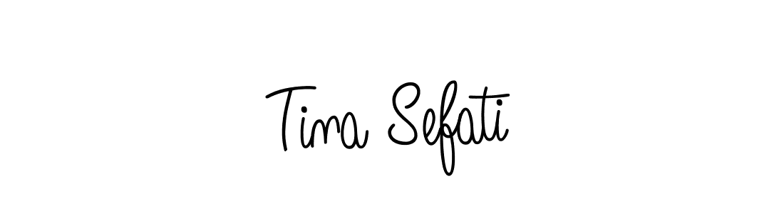 How to Draw Tina Sefati signature style? Angelique-Rose-font-FFP is a latest design signature styles for name Tina Sefati. Tina Sefati signature style 5 images and pictures png