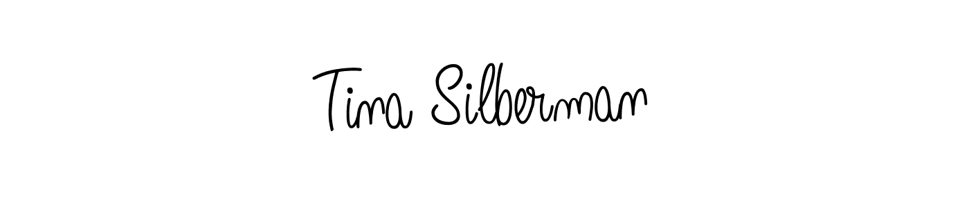 Tina Silberman stylish signature style. Best Handwritten Sign (Angelique-Rose-font-FFP) for my name. Handwritten Signature Collection Ideas for my name Tina Silberman. Tina Silberman signature style 5 images and pictures png