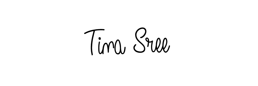 Create a beautiful signature design for name Tina Sree. With this signature (Angelique-Rose-font-FFP) fonts, you can make a handwritten signature for free. Tina Sree signature style 5 images and pictures png