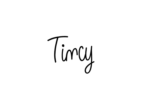 How to make Tincy name signature. Use Angelique-Rose-font-FFP style for creating short signs online. This is the latest handwritten sign. Tincy signature style 5 images and pictures png