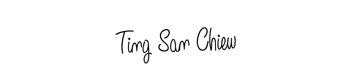 if you are searching for the best signature style for your name Ting San Chiew. so please give up your signature search. here we have designed multiple signature styles  using Angelique-Rose-font-FFP. Ting San Chiew signature style 5 images and pictures png