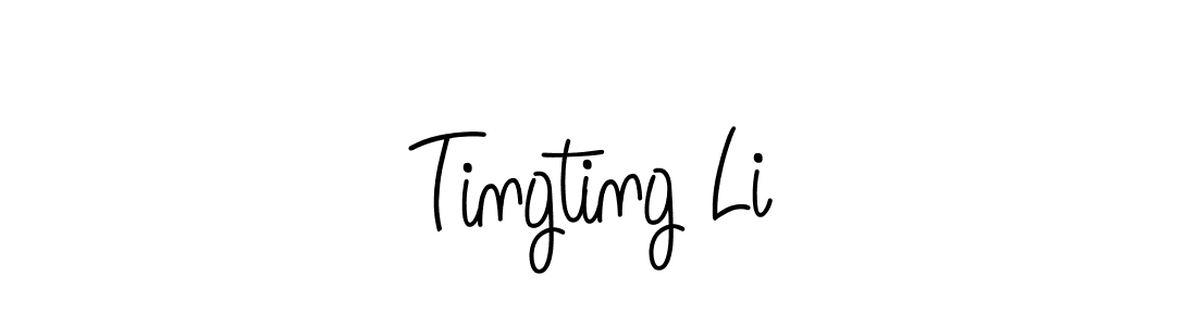 How to make Tingting Li name signature. Use Angelique-Rose-font-FFP style for creating short signs online. This is the latest handwritten sign. Tingting Li signature style 5 images and pictures png